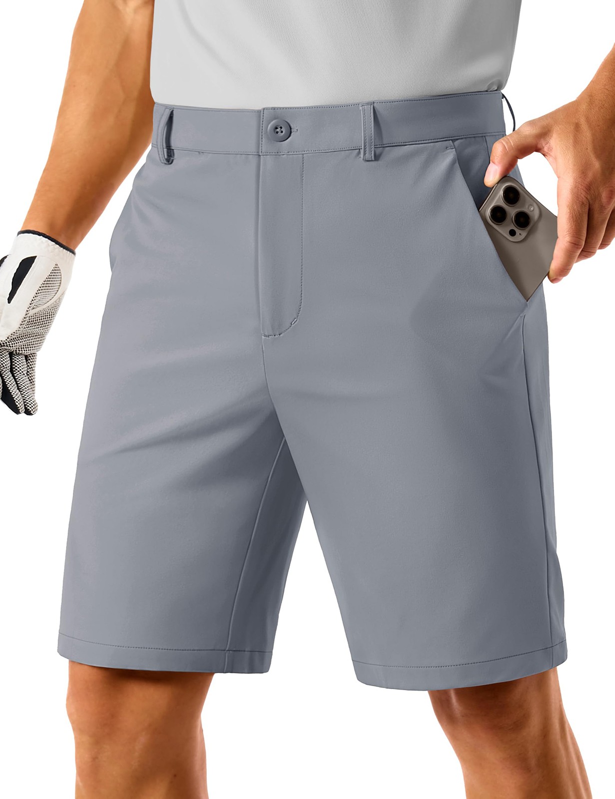 Men’s Golf Shorts 9 Inch Stretch Lightweight Dress Work Casual Shorts Quick Dry