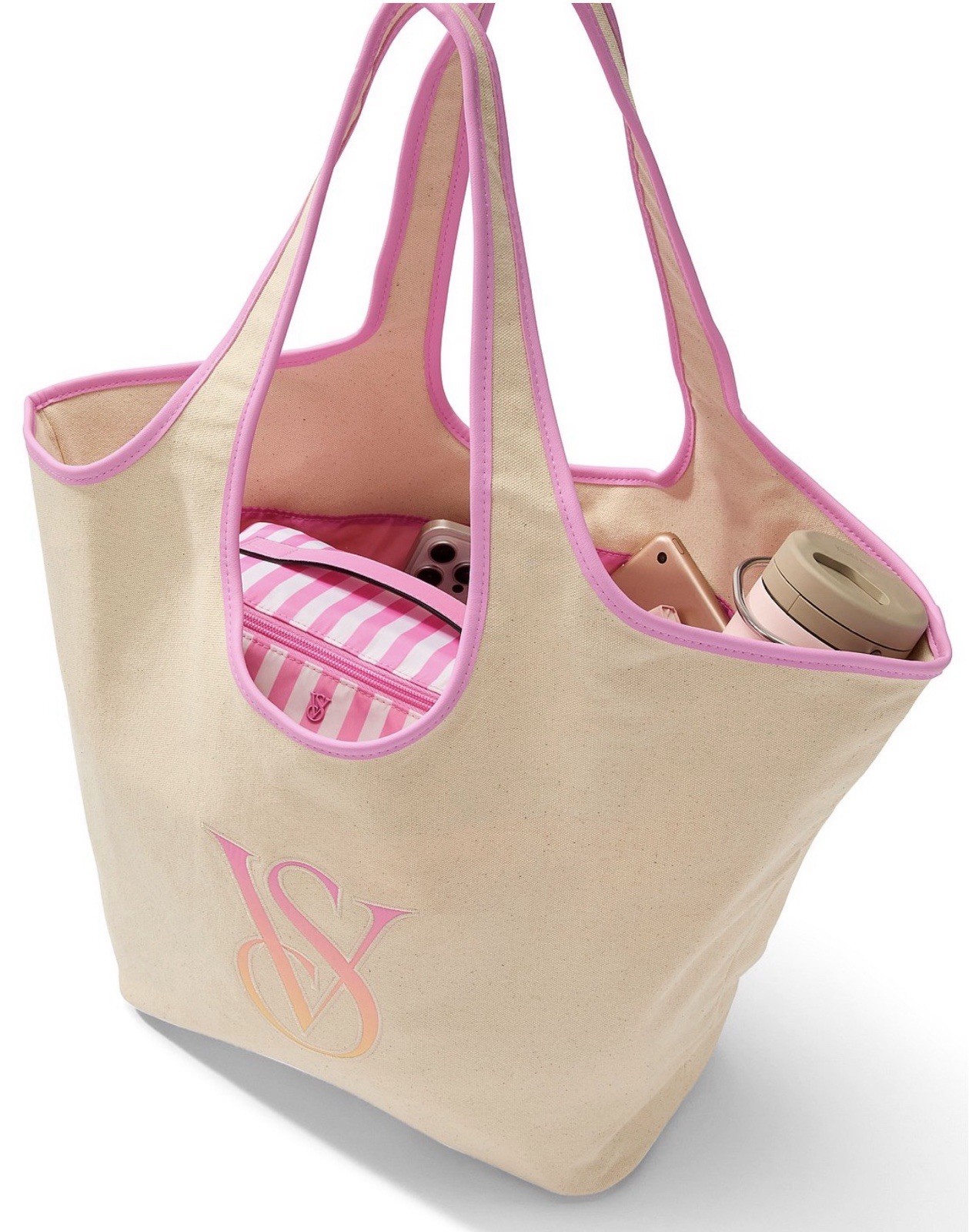 New Victoria’s Secret Ombré Monogram Logo Tote Bag Weekender NWT Purse VS