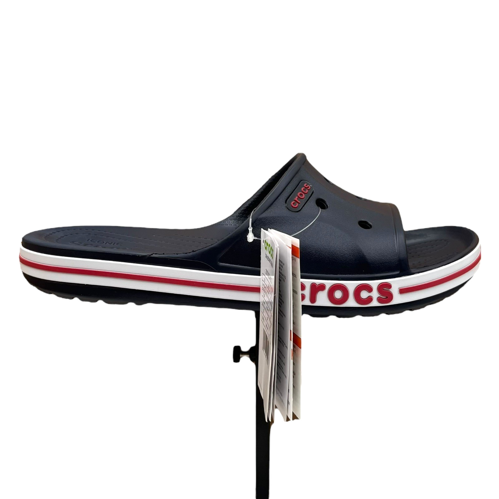Crocs Bayaband Mens Slide Sandals Size 9 Navy Blue Water Friendly Lightweight