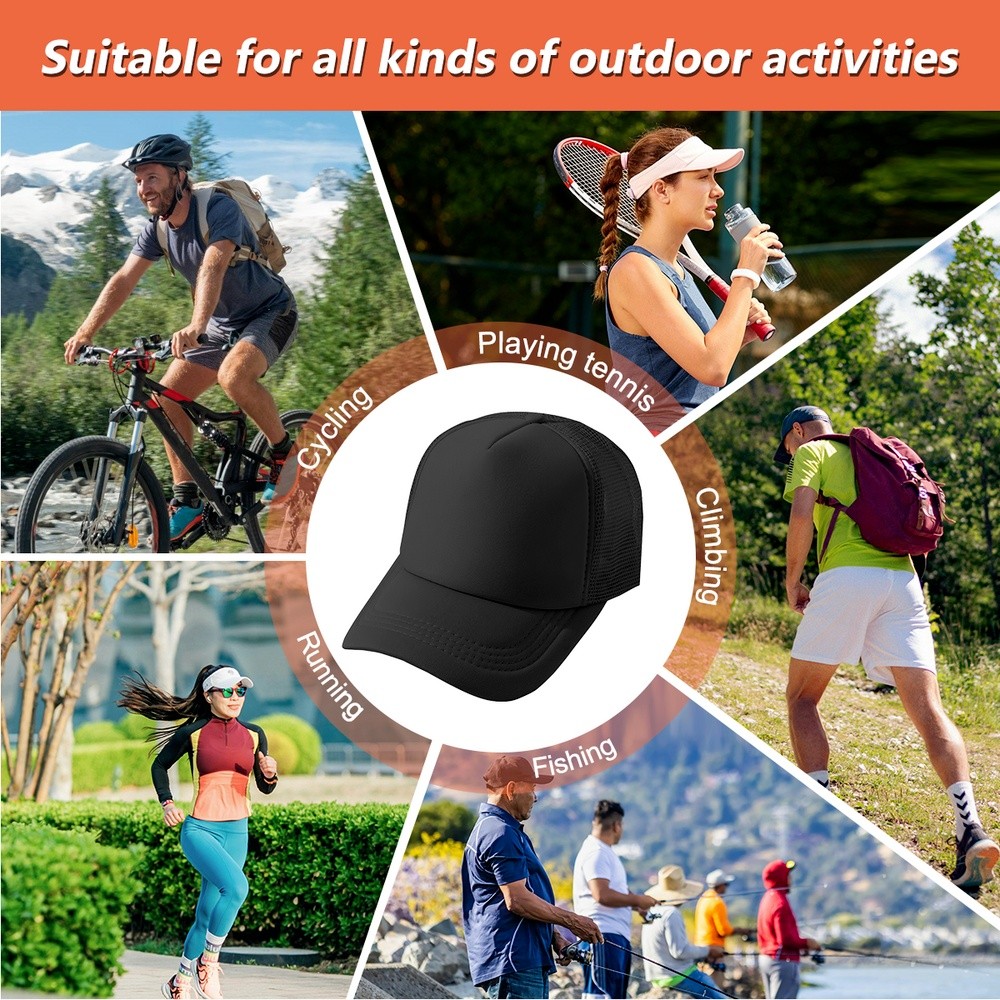 Custom Text Logo Trucker Hat Retro Black Mesh Snapback Personalized Gift Cap