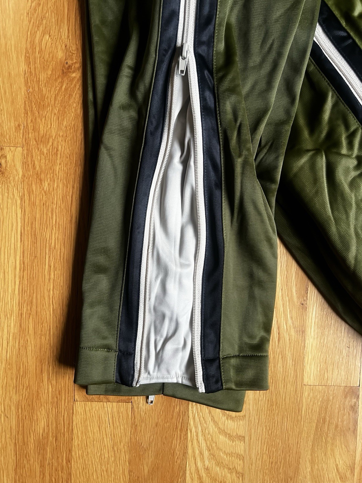 Vintage 80s/90s Solare Sporta Track Pants Mens Med Zip Side Stripe