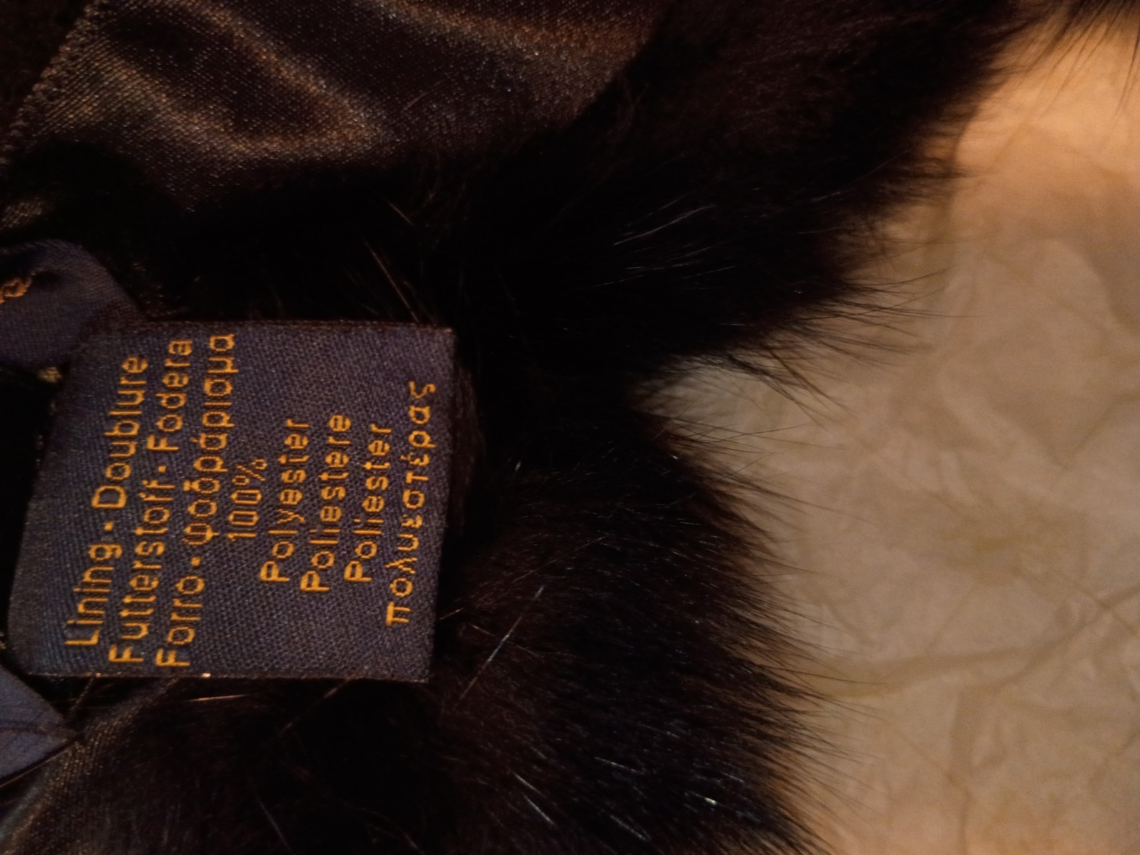 NWT Brooks Brothers Blue Fox Fur Scarf