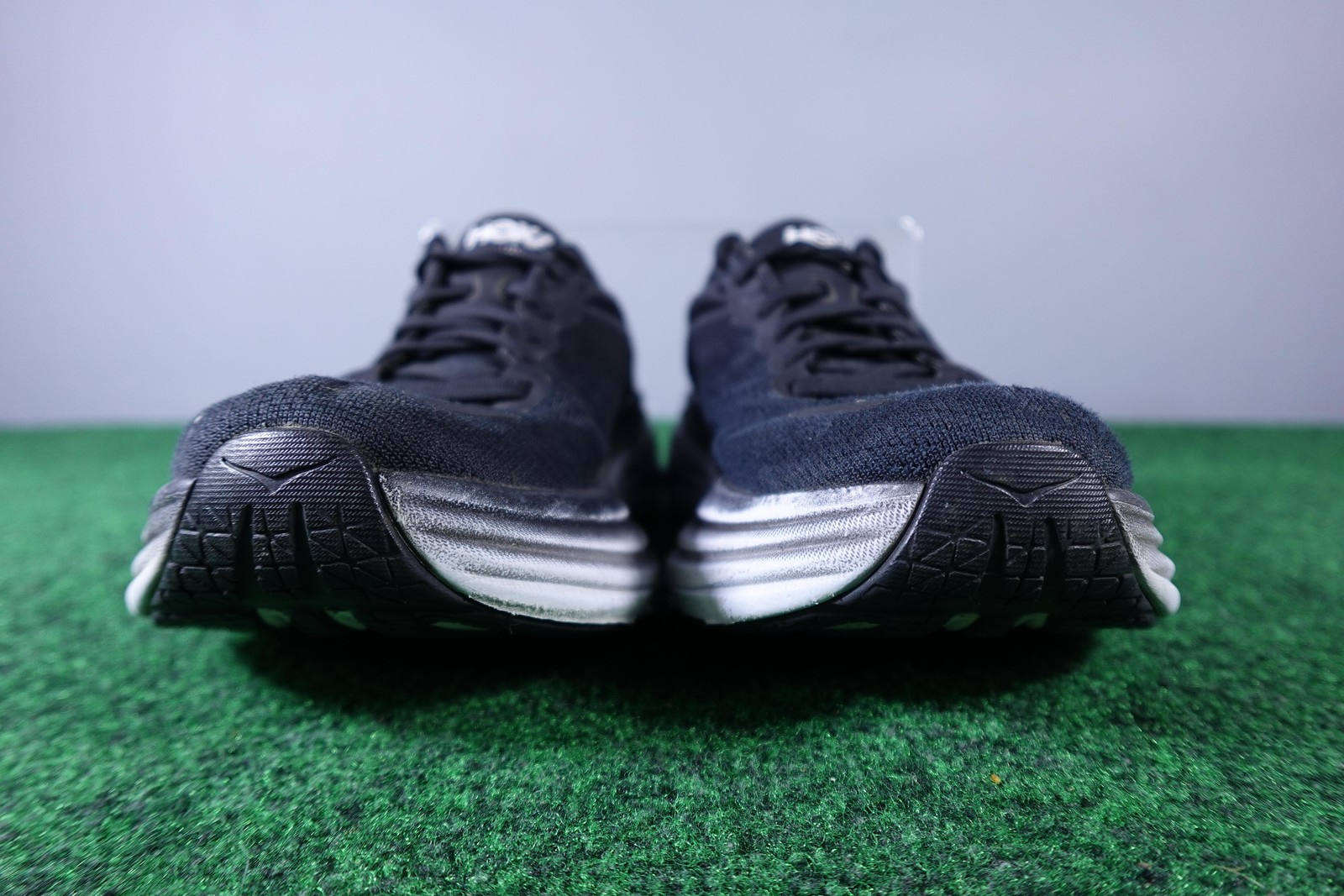 Hoka One One Bondi 8 Shoes Womens Size 7 Black Running Sneakers Low Top