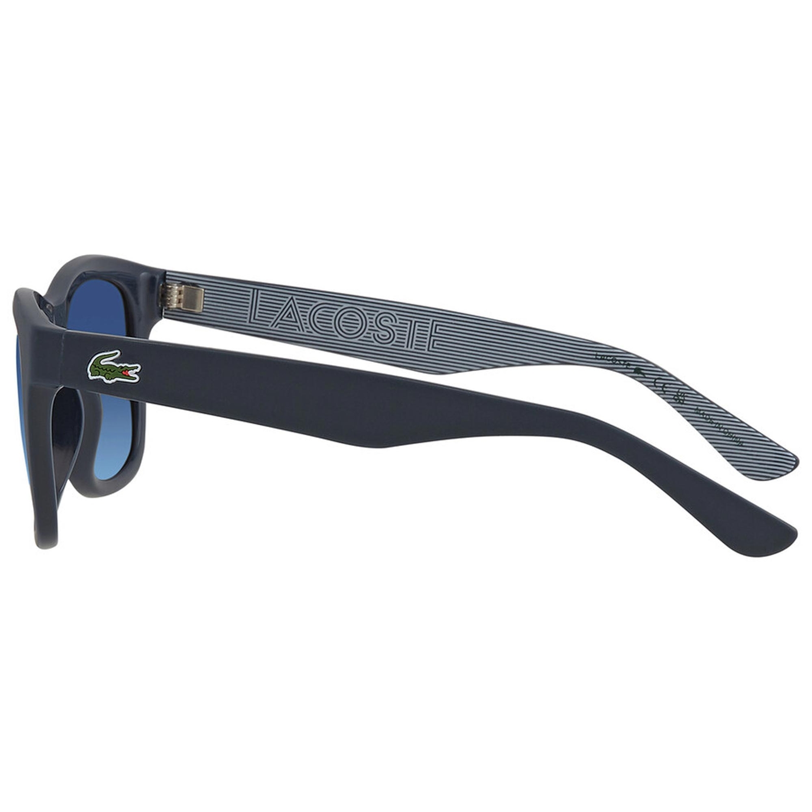 Lacoste Unisex Sunglasses Polycarbonate Lens Matte Blue Square Frame L789S 424