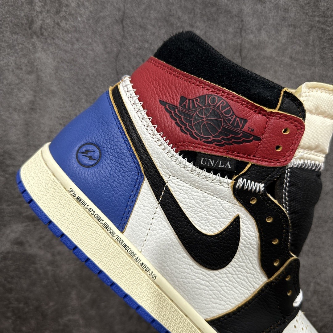 AJ 1 x Union x Fragment Black and Varsity Red IO7847-002
