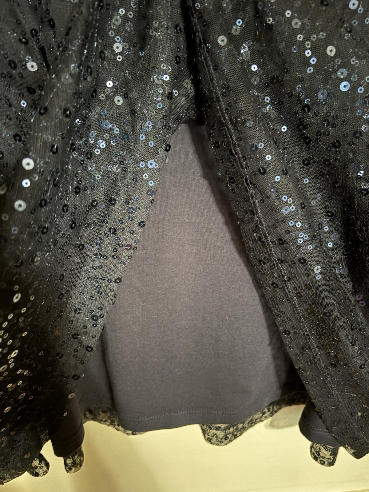 CATHERINES ADDED DIMENSIONS 3X – 26/28W – Navy Blue Sequined Lined Tank Top EUC