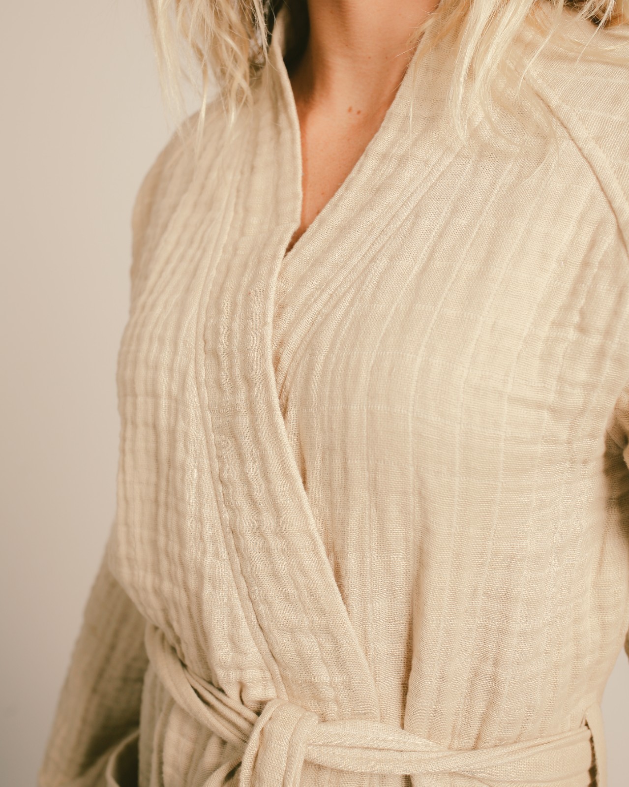 Happy Place Gauzy Sand Robe – Size X-Large