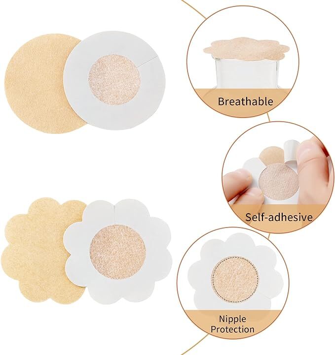 5pcs or 10Pcs Invisible Breast Pasties Self Adhesive Nipple Cover Sticker Pads