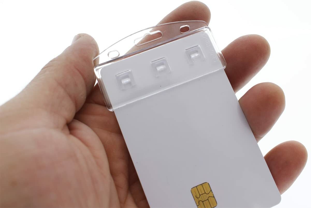 5 Pcs Vertical Half Card Smart Chip Insert Badge Holder – Specialist ID