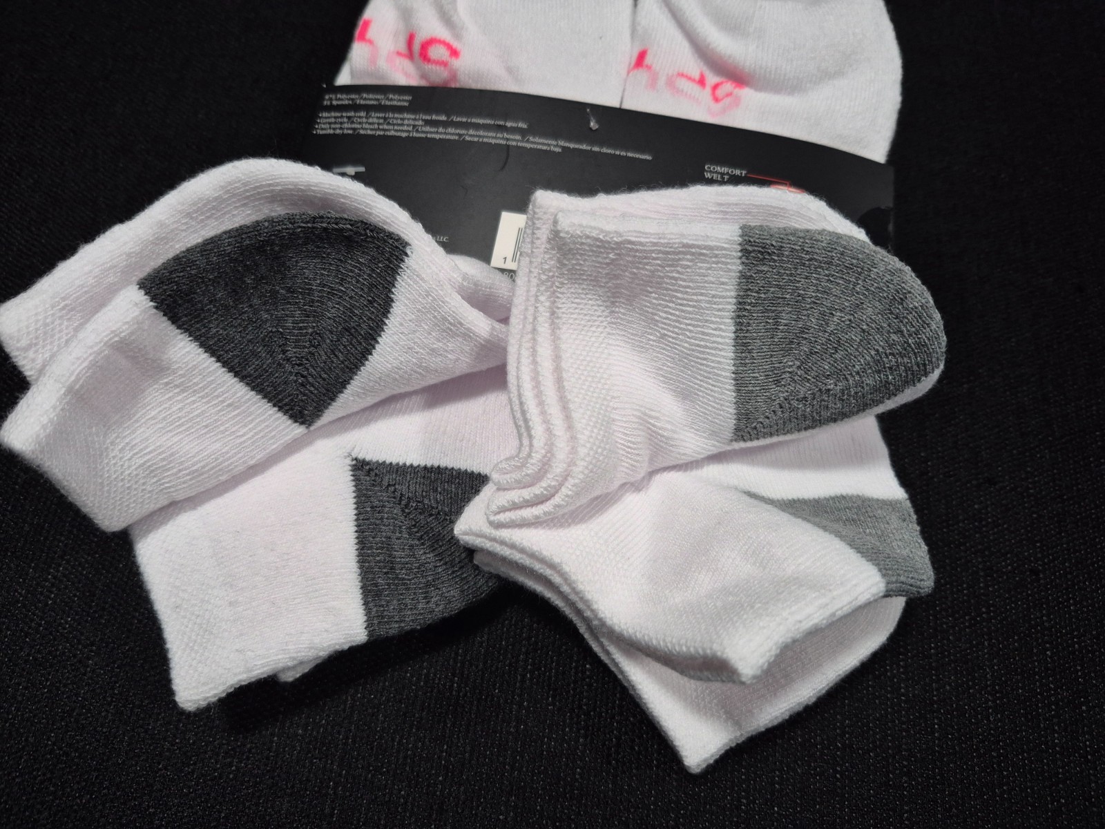 Spyder Low Cut Socks Women SZ 4-10 White 5 Pairs Sports Logo Half Cushioned