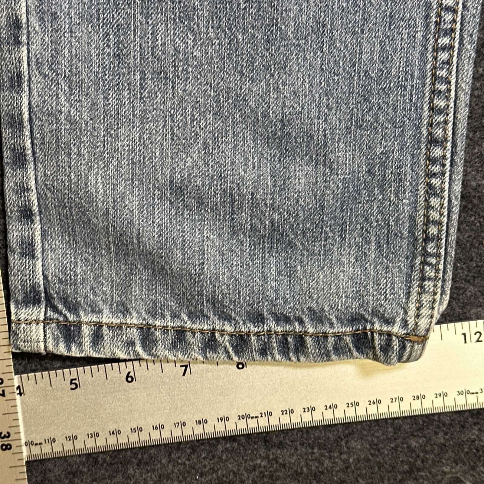 # 78 Levis 505 Regular Fit Jeans Mens 12 Husky Blue Denim Straight Leg 32×27