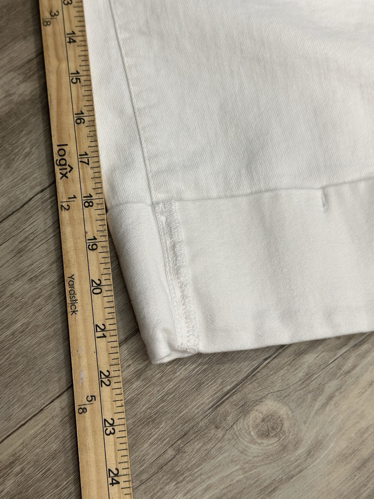 Anthropologie Maeve Colette Cropped Wide-Leg Jeans White, Size 29