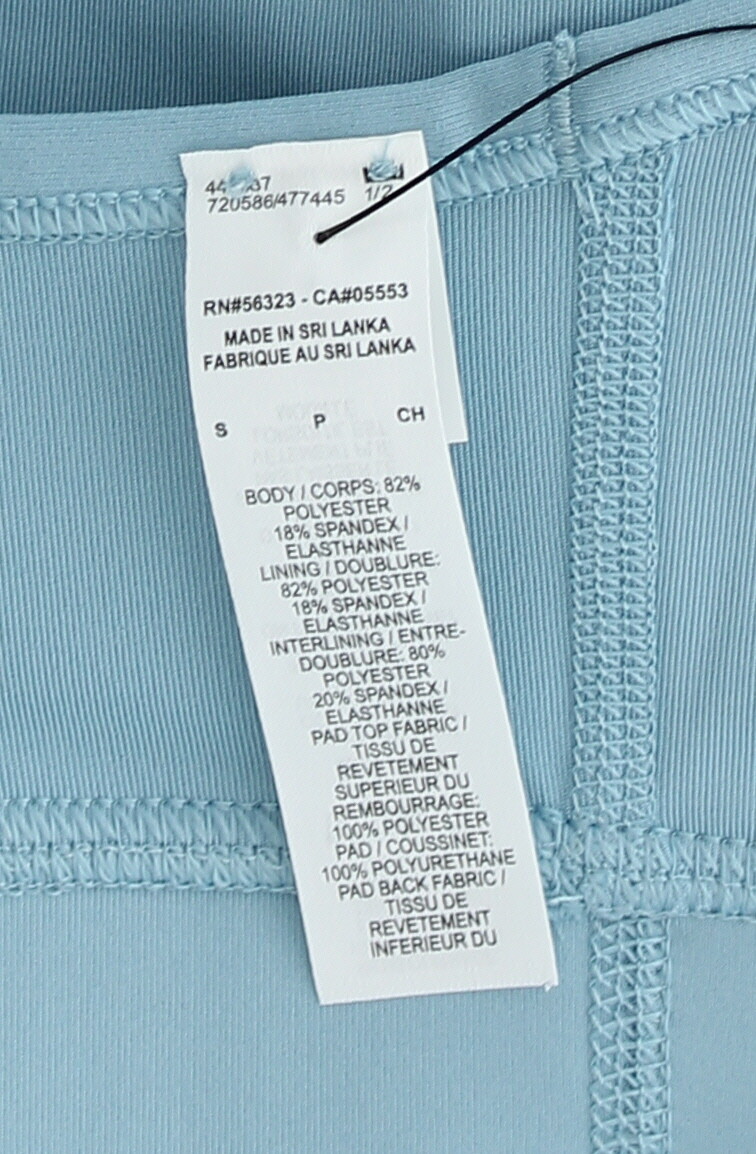 Nike Women’s Sports Bra CZ4496 Medium Support Padded Longline Athletic Logo Bra