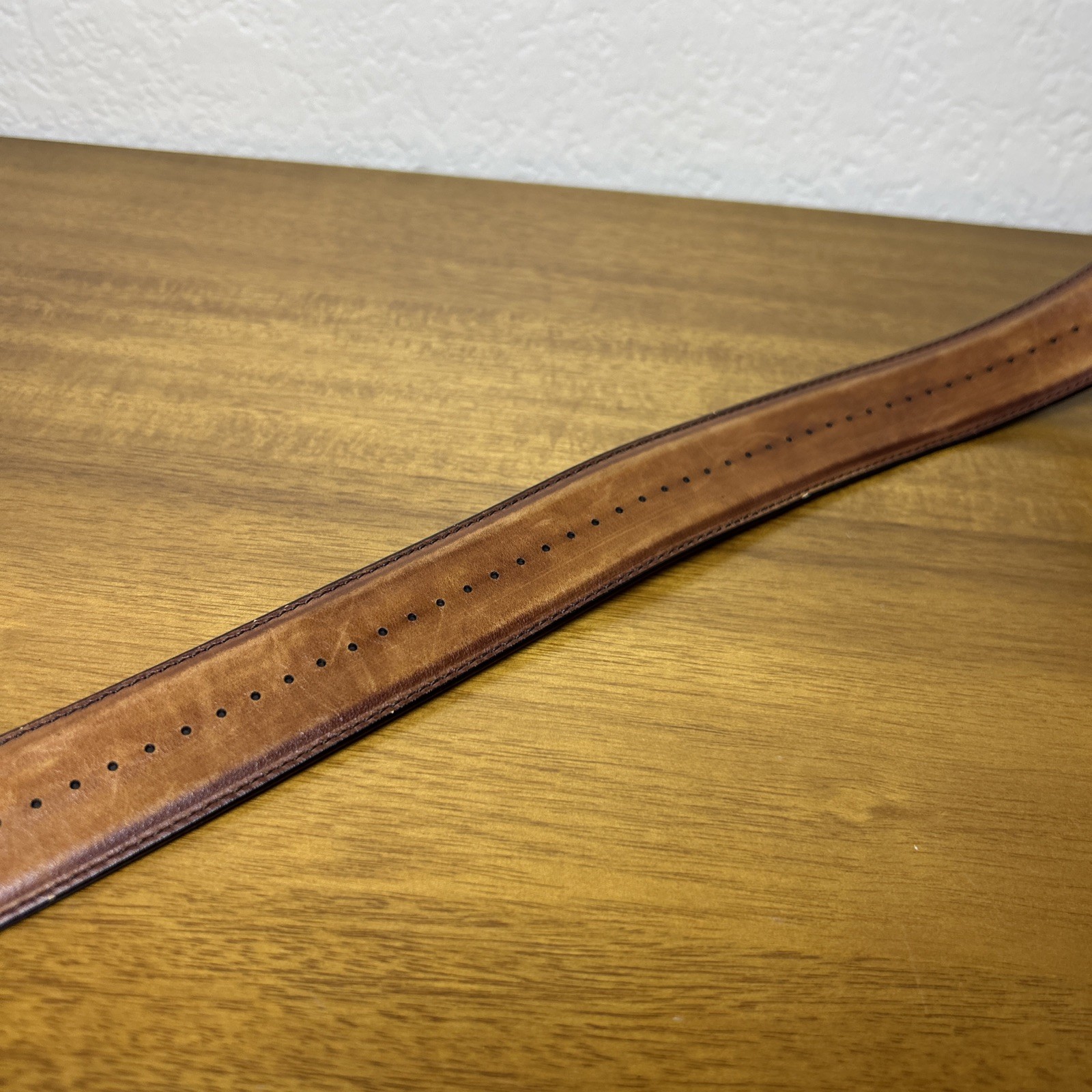 Magnanni Tan Men’s Leather Dress Belt Size 40 Made In Spain 1158