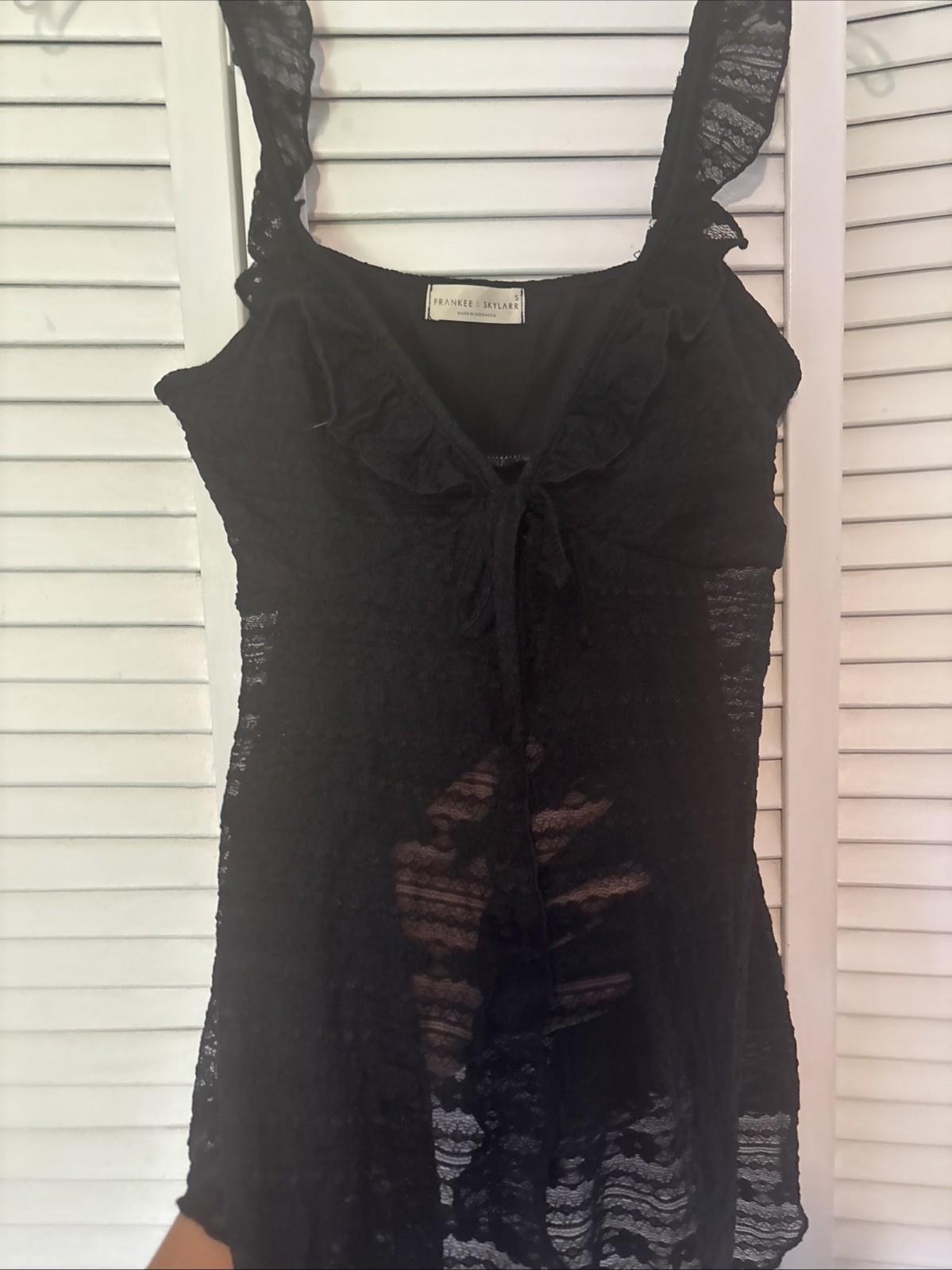 Women’s Black Lace Top Size S