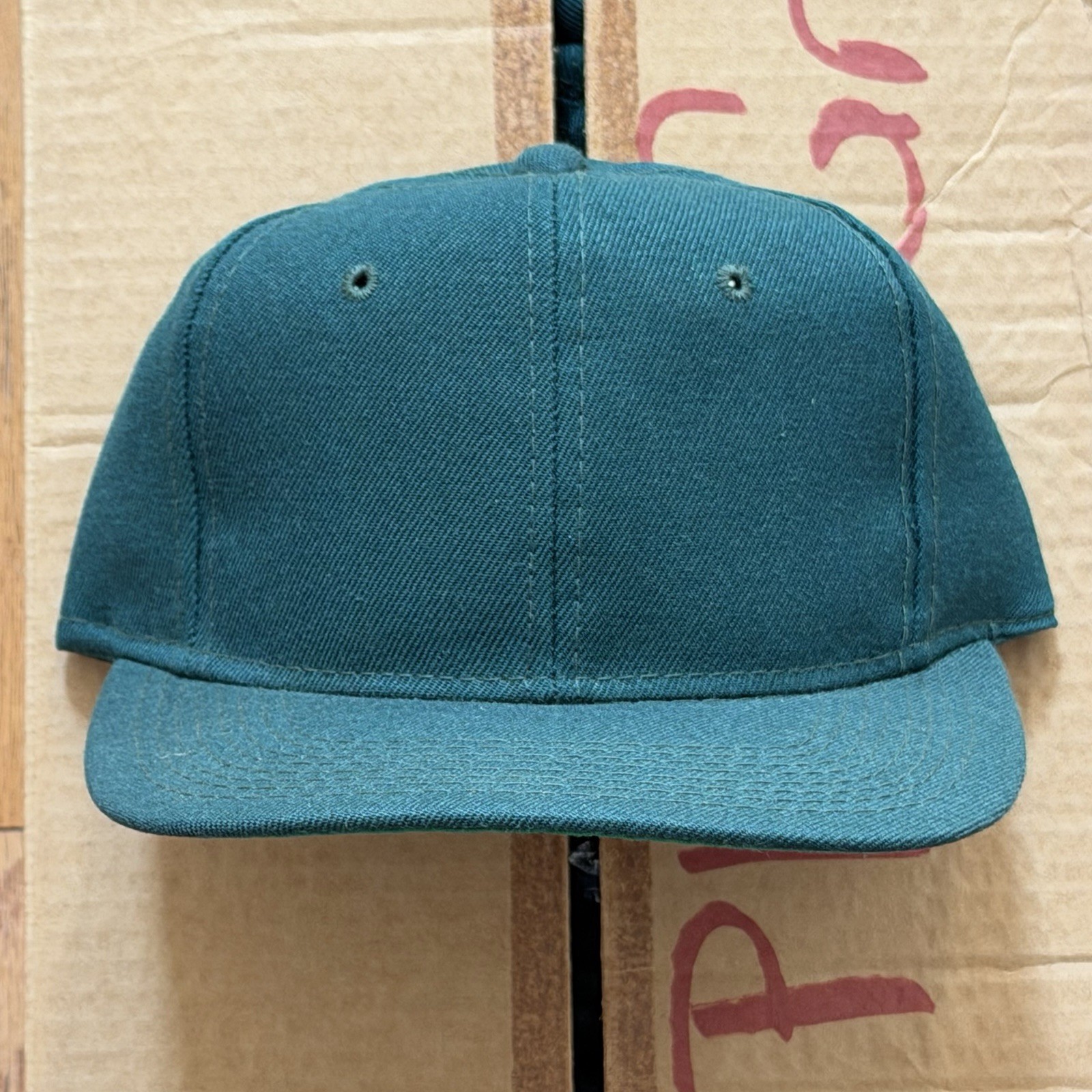 NWOT Vintage 80s 90s Solid Blank Dark Green Youngan Fitted Hat Wool Blend $25 ea