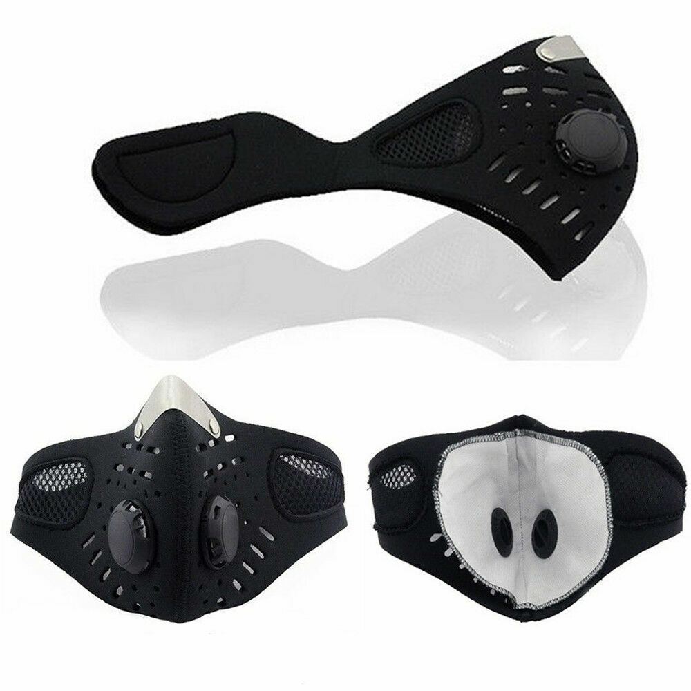 Cycling Face Masks Reusable Washable Carbon Filter Outdoor Sports Breathing Mask