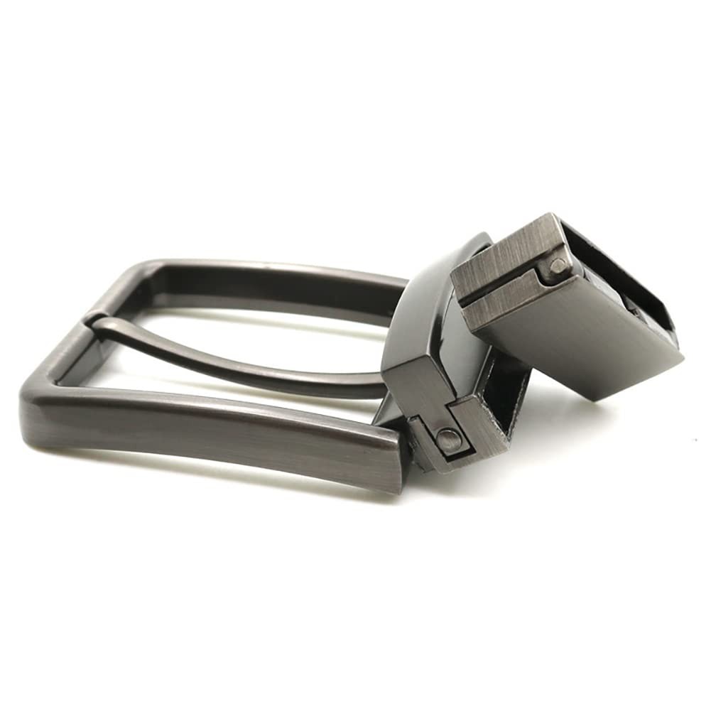 UUYYEO Alloy Clamp Belt Buckle Belt Strap Replacement Buckles Reversible Belt
