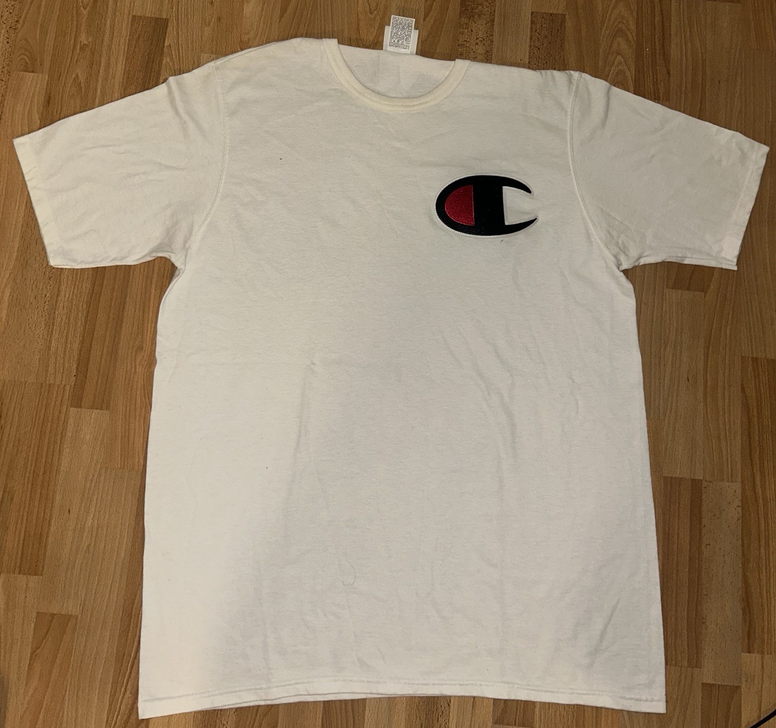 Vintage Champion Heritage Mens White Classic Big C Logo Size Extra-Large