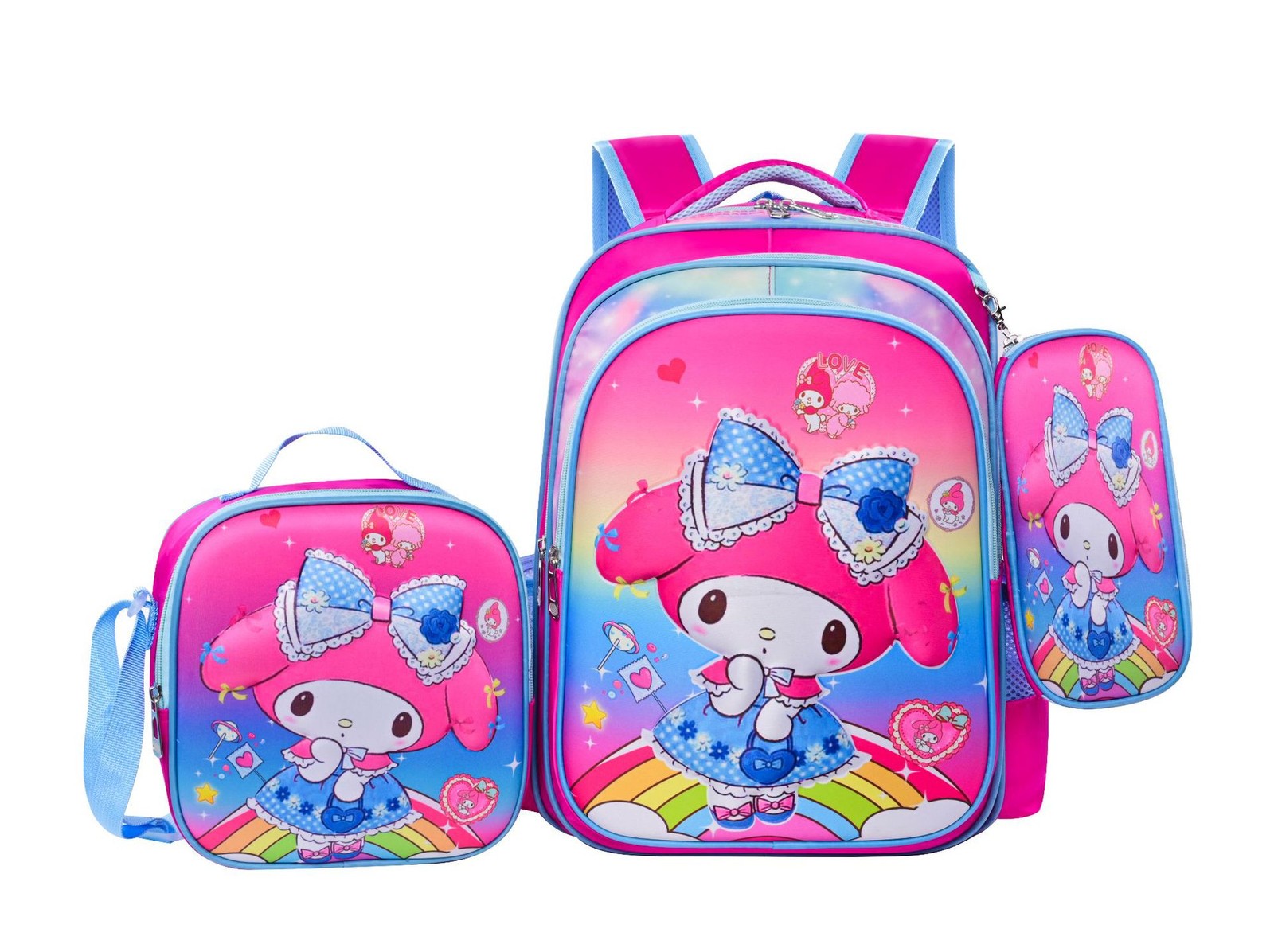 Cartoon Sofia- &KITTYThe First School Bag Backpack For Kids Girls/boys Lunch Bag