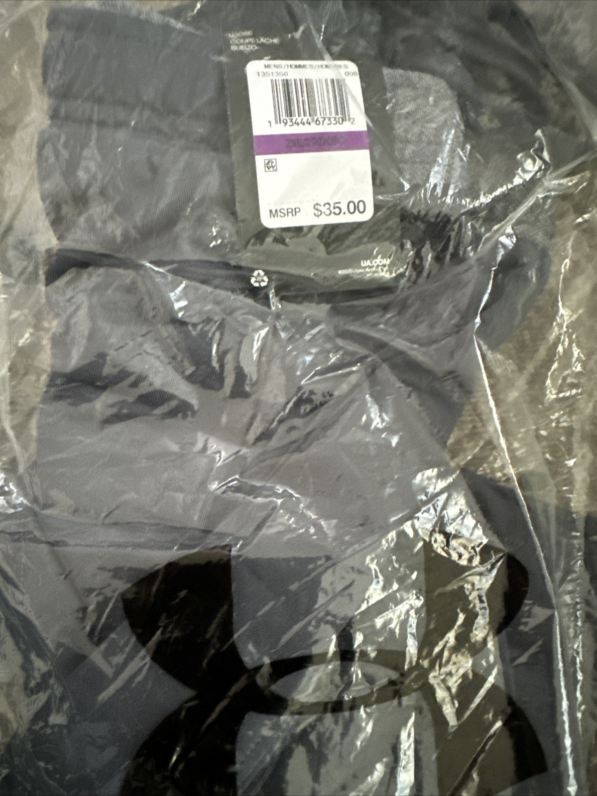 Under Armour Mens Locker 9In Pocketed 2XL Steel Gray Sports Workout Active