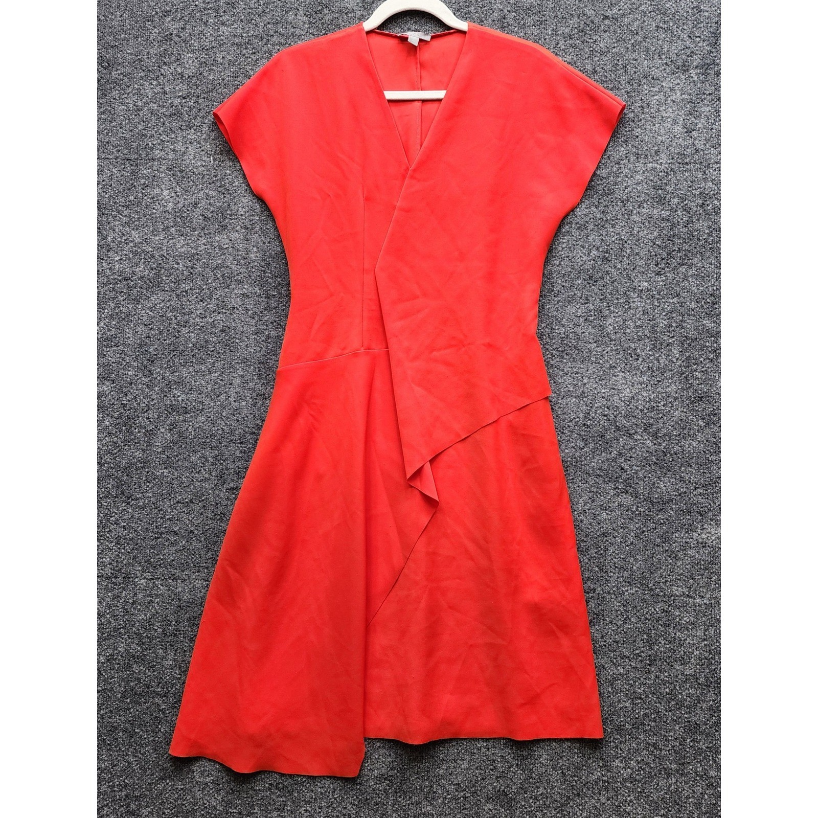 COS Collection of Style Women Asymmetric Draped Midi Dress Minimalist US 2