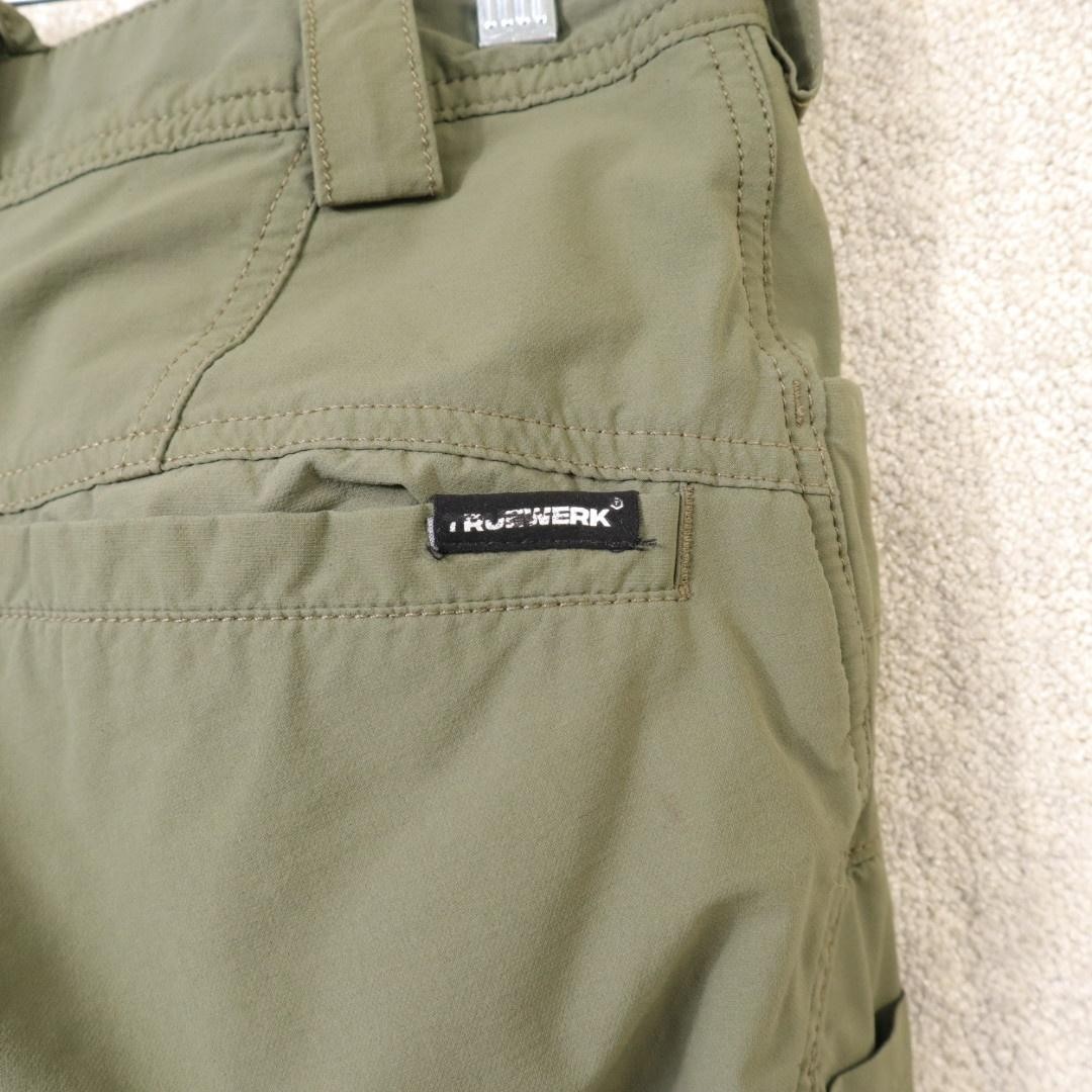 Truewerk T1 Werkpant Cargo Pants Mens 30×32 Green Stretch Outdoor Workwear