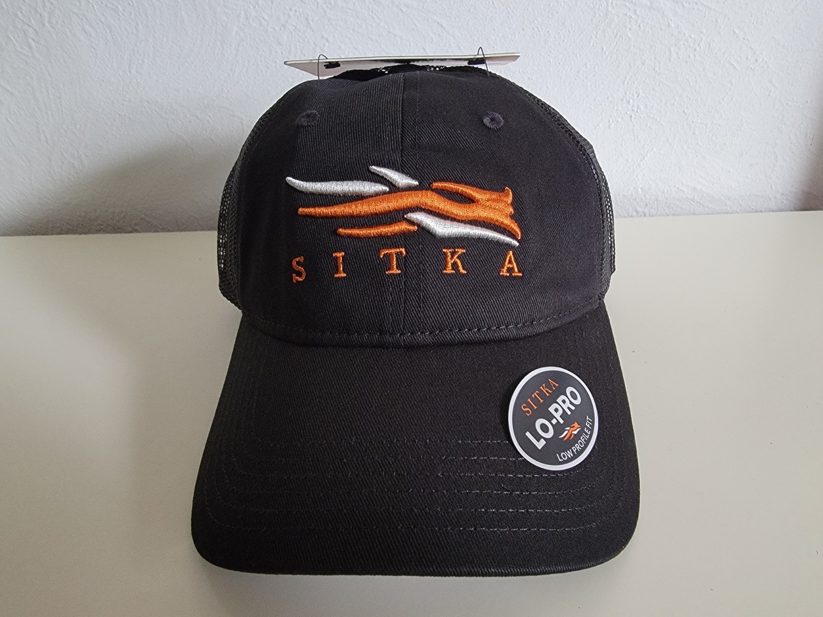 SITKA Icon Lo Pro Cap Hat Hunting Black Low Profile One Size Trucker Hat NWT