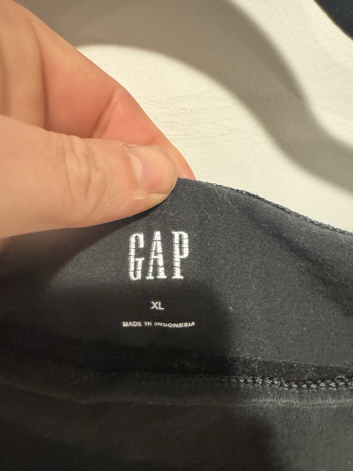 Black Gap Cap Sleeve Basic Tee, Size Xl