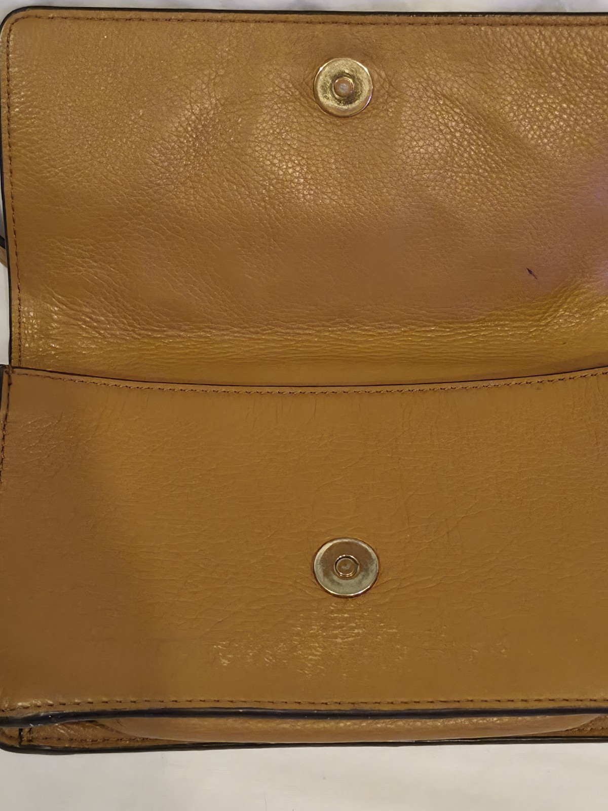 Tory Burch Brown Pebbled Crossbody Bag with Logo, Magnetic Closure, Gold