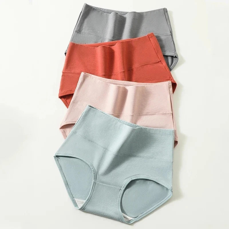 Women 5Pcs Fluxe Incontinence Underwear Leak-Proof Panties Cotton Brief Washable