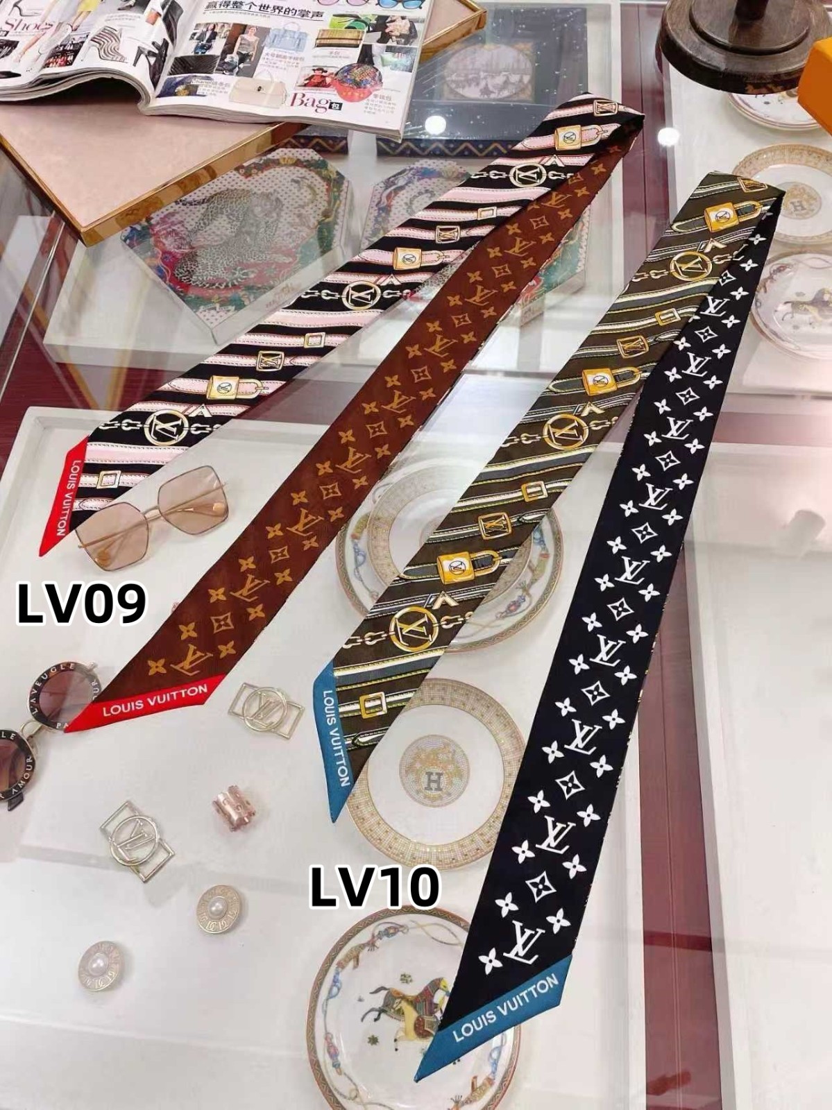 Scarf Ribbon Bag Handle Wrap Silk-Like Twill Satin Neck Hair Accessories