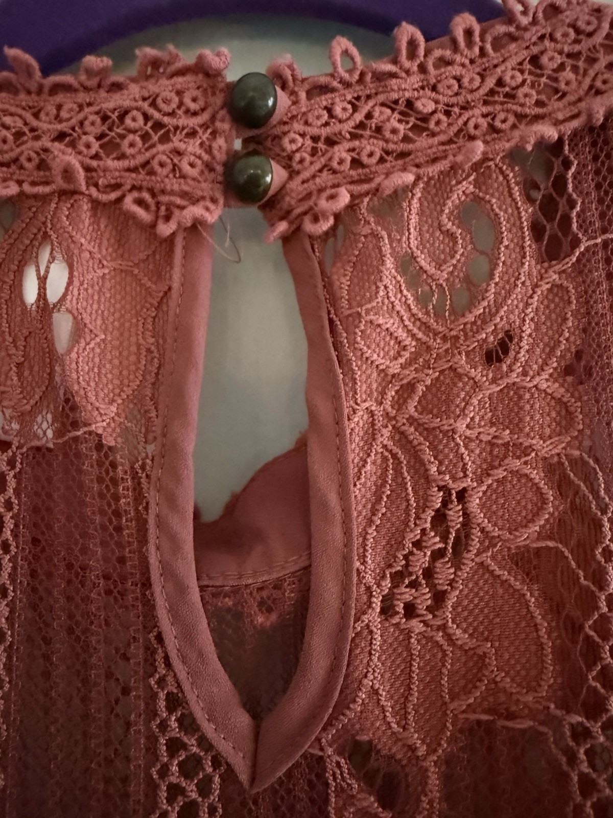 Xhilaration Sz Small Sleeveless Top Womens Lace Pink Lined Boho Coquette Fairy
