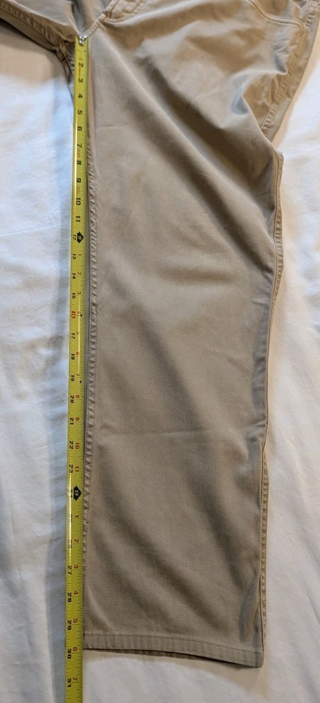 Faherty Reserve Twill 5 Pocket Pants Khaki Tan Desert Beige Mens 38×30