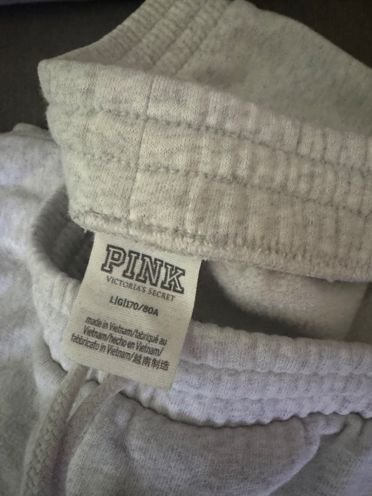 Victoria secret Pink large Half-Zip Pullover Sweater – Light Gray