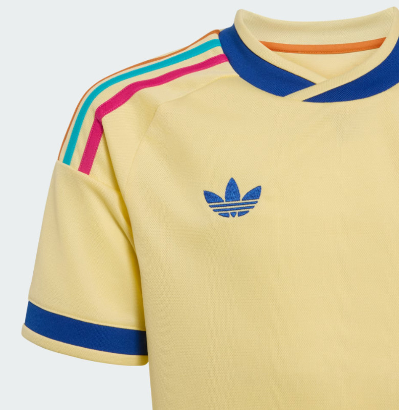 Curacao Fifa 2026 Away Jersey Yellow Blue Wave Kids Size XS-XL 100% Authentic