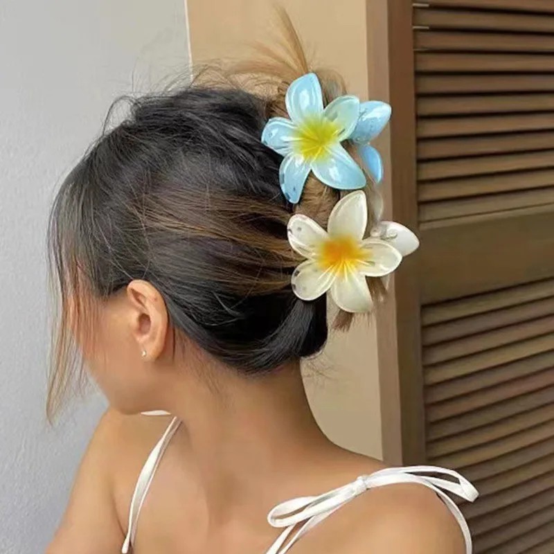 Fashion Flower Hair Clips For Women Bohemia Large Hair Claw Clamp Hairpins