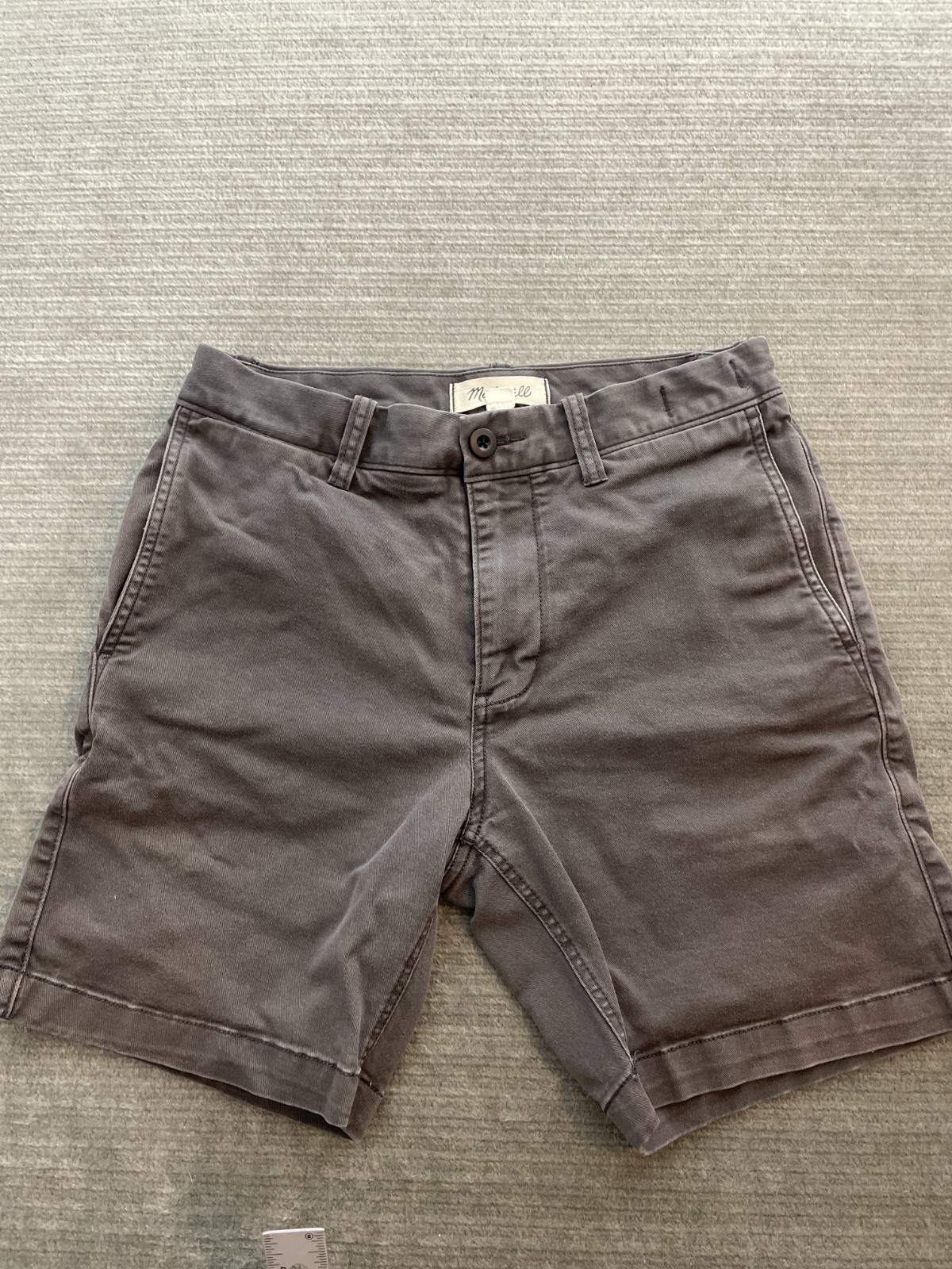 Madewell Shorts Men 28×7 Coolmax All Seasons Technology Gray Casual Pockets