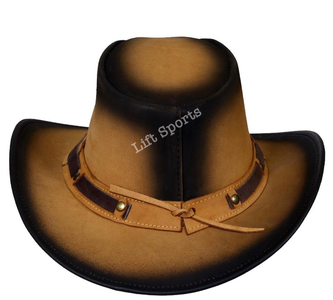 Cow Girl Hat Bull Logo Western Original Genuine Cow Hide Leather Women Hand Made