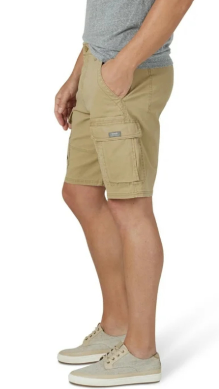 Mens Wrangler 5-Star Cargo Shorts w/ Stretch CAMO Above Knee CHOOSE COLOR & SIZE