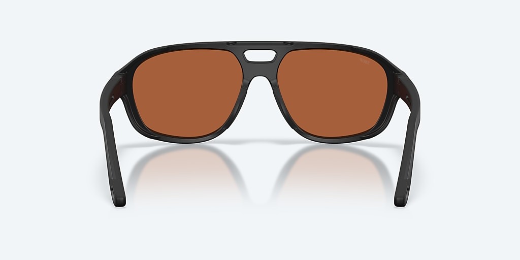 Costa Del Mar Street Heat Matte Black/Green Mirror 580P Polarized Sunglasses