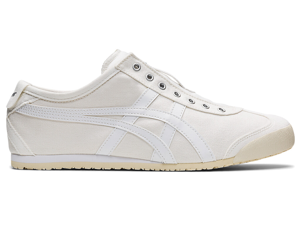 Onitsuka Tiger MEXICO 66 SLIP – ON Canvas WHITE BLACK CREAM BIRCH NAVY TRICOLOR