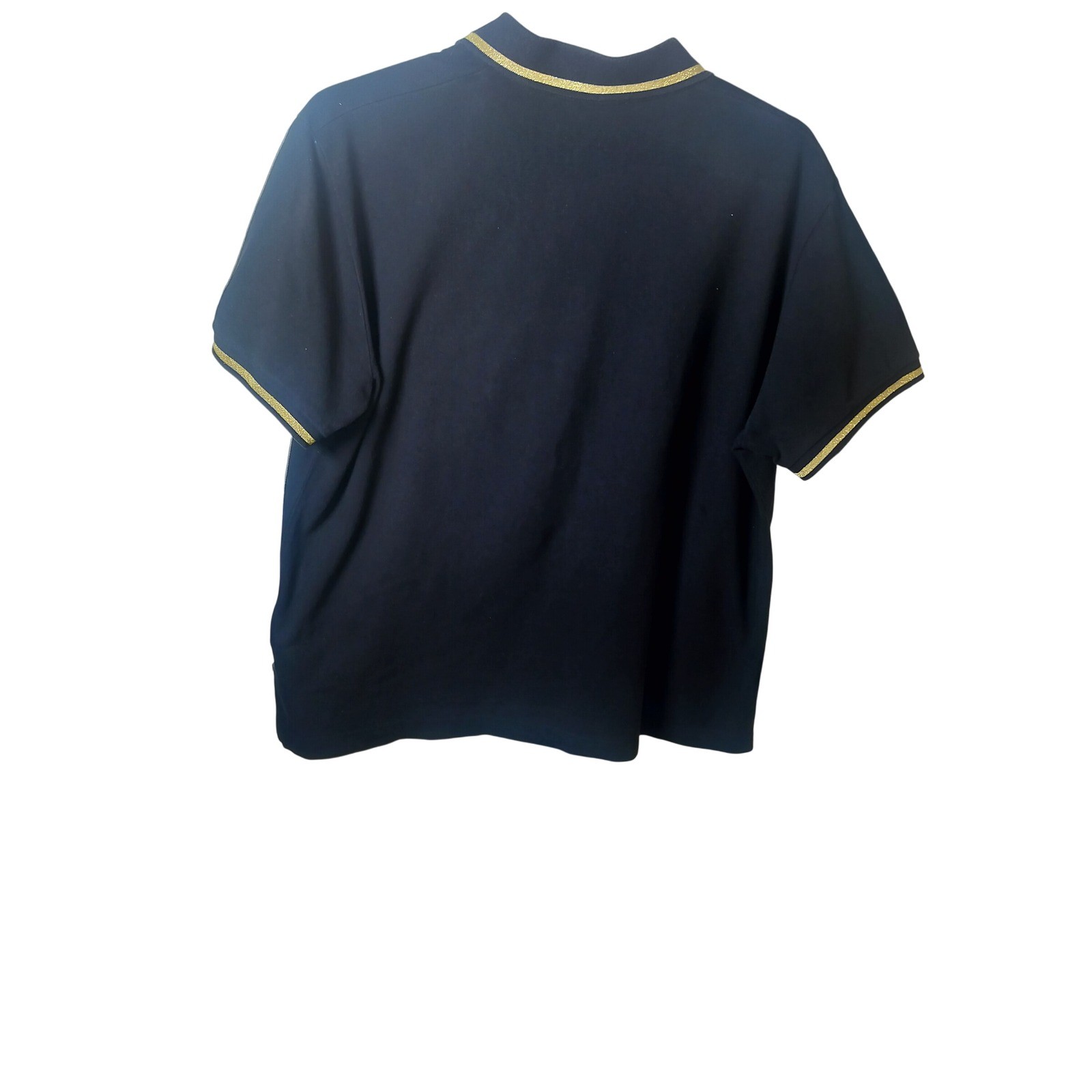 Versace Jeans Couture Mens Black Gold V-Emblem Polo Shirt 72GAGT03 XXL