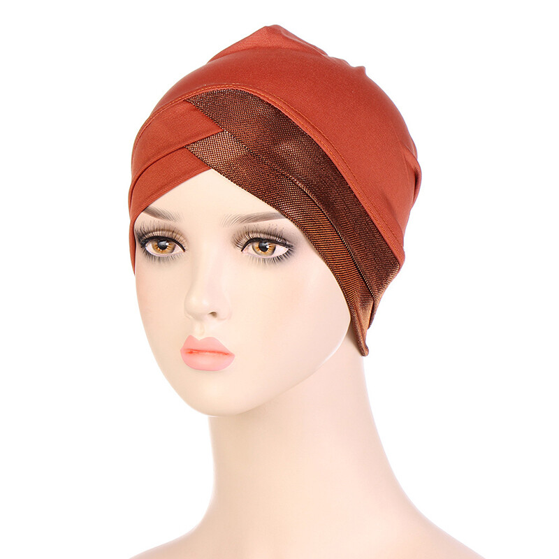 Stretch Muslim Headscarf, Chemo Cap for Hair Loss Women Wrap Turban