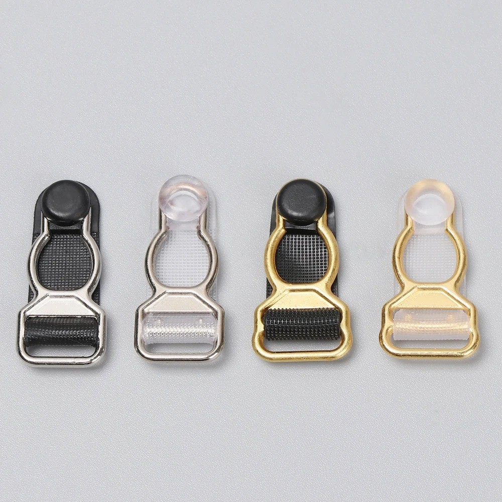 10pcs 10/12mm Garter Clips Corset Suspender Stocking Belt Buckles