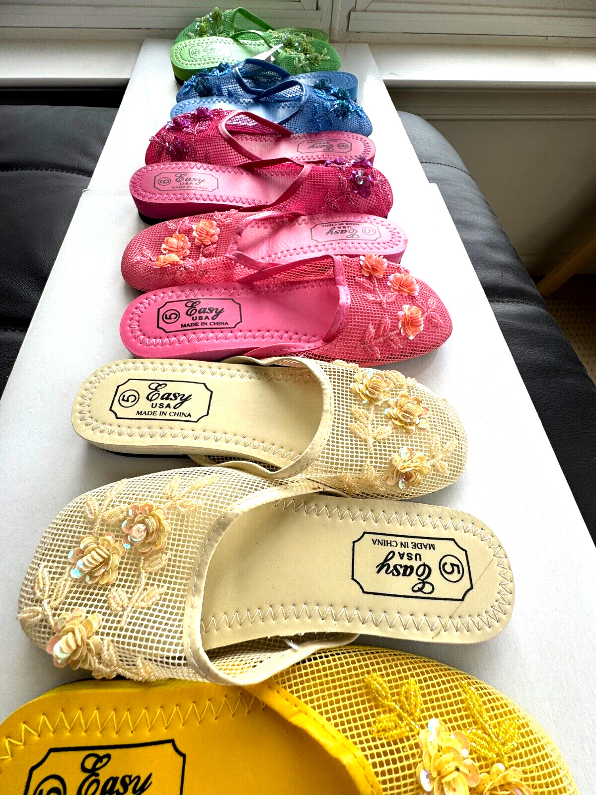 Chinese Mesh Slippers Sandals Fits Women Teens Girls Various Colors Sizes