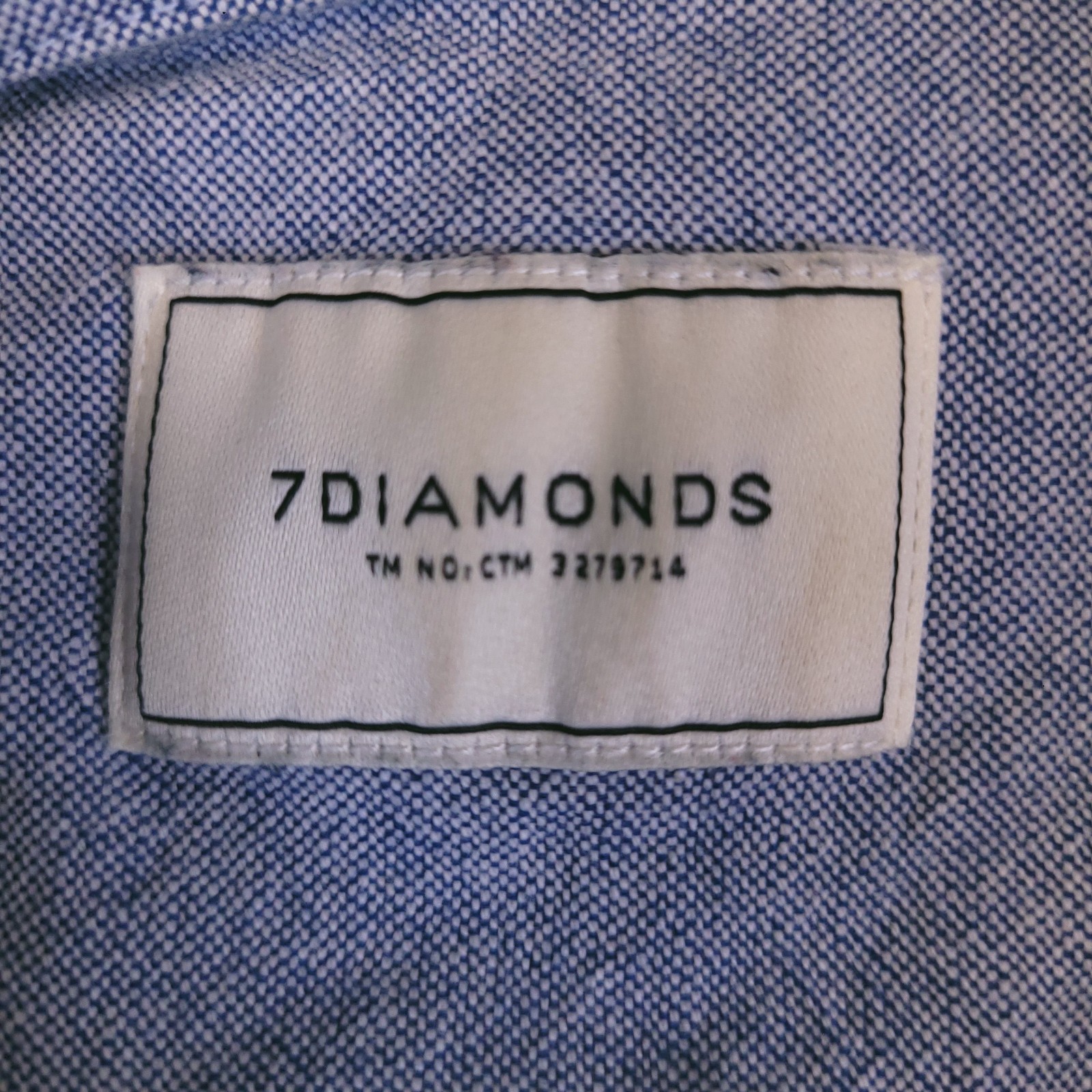 7D 7Diamonds Shirt Mens Medium Button Up Stretch Geometric Cuffed Button Down