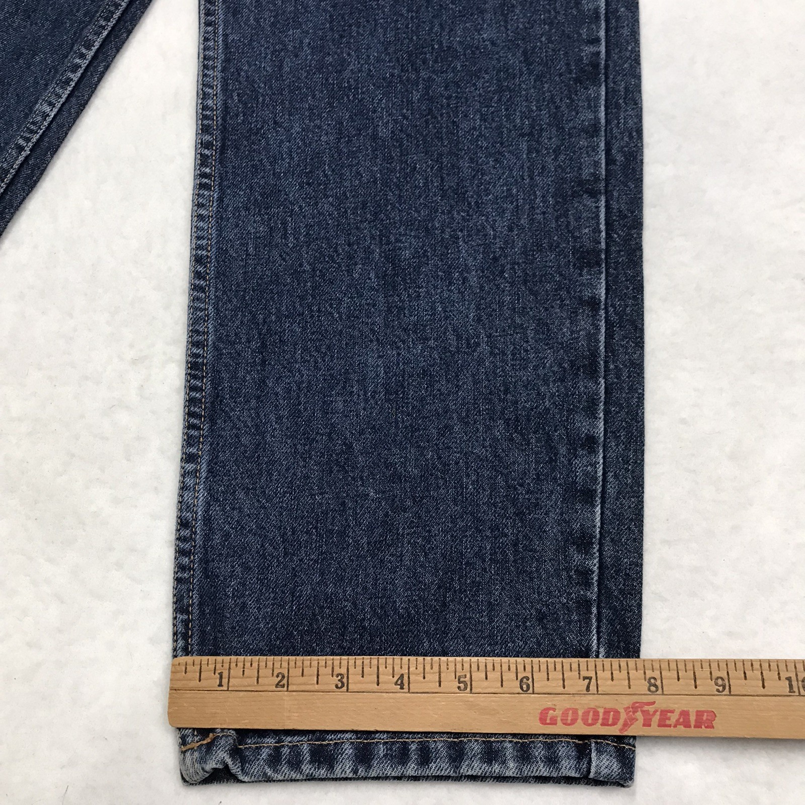 Vintage GUESS 1050 Jean Men 34×28 Tapered Relaxed Fit Dark Wash USA Made Denim