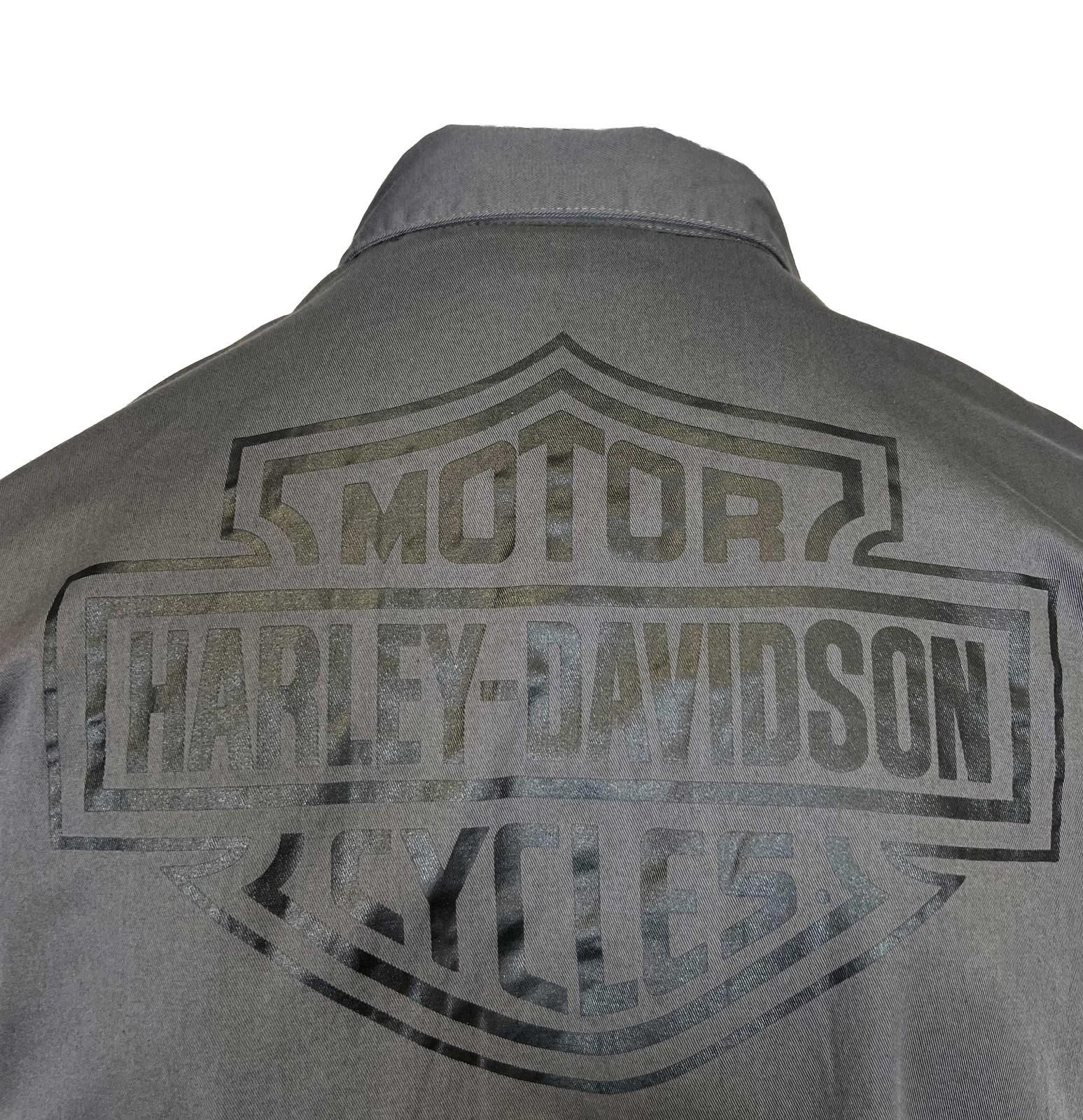 Harley-Davidson Men’s Dark Grey Vest Logo Patch Sleeveless Shirt (S68)