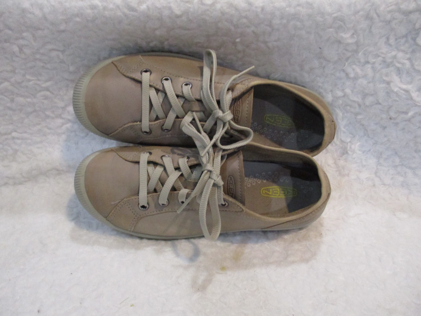 Women’s, KEEN, Beige Synthetic, Lace up, Walking, Casual, Shoes, Size, 7
